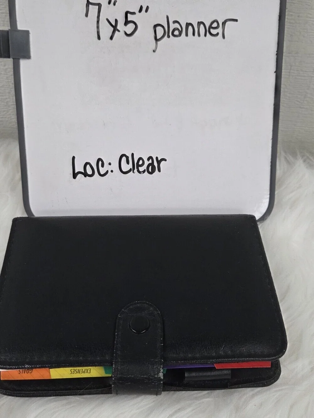 7x5 Faux Leather Binder Planner Book